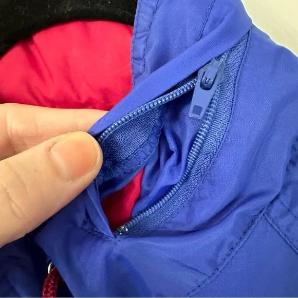 Reebok Sport Vintage Windbreaker Full Zip Jacket with Hood Option Sz L GUC - Picture 5 of 10